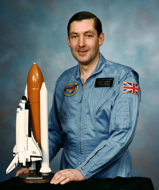 official portrait of UK Skynet payload specialist Richard Farrimond