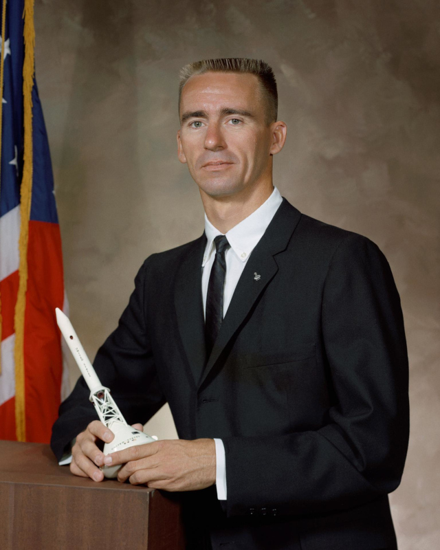 official portrait of Apollo 7 astronaut Walt Cunningham